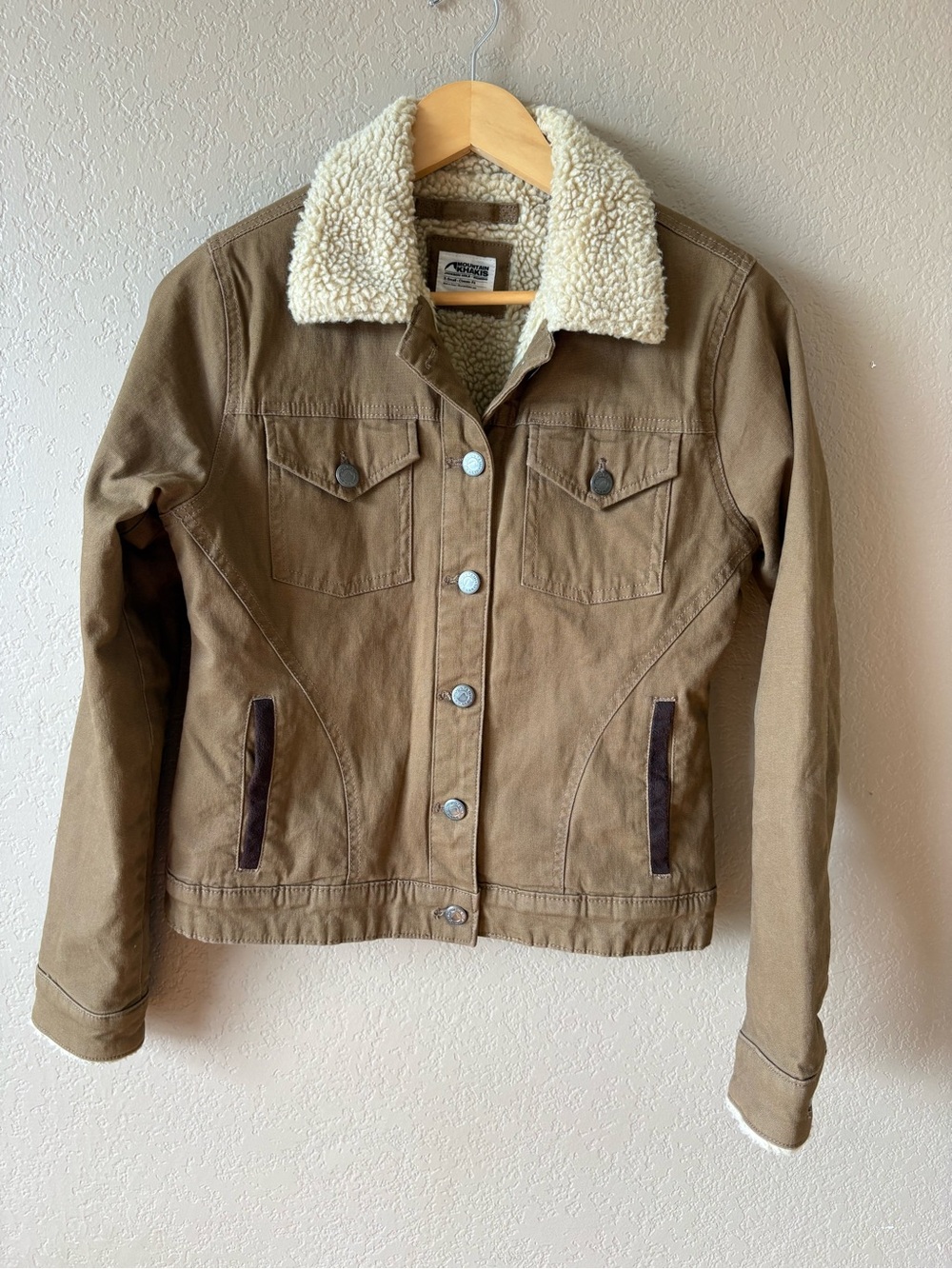 Mountain Khakis W's Ranch Shearling Jacket Size XS Brown Rugged Cozy